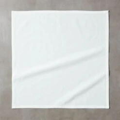 Poplin White Cloth Napkins Set Of 8 -Home Furnishing Store PoplinWhiteNapkinROF18