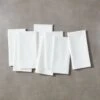 Poplin White Cloth Napkins Set Of 8 -Home Furnishing Store PoplinWhiteNapkinS8SHF18