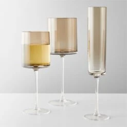 Porsha Smoked Champagne Flute -Home Furnishing Store PorshaSmokeGroupFHF21 1
