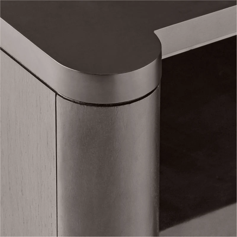 Port Blackened Wood Nightstand 9 Port Blackened Wood Nightstand - Image 7