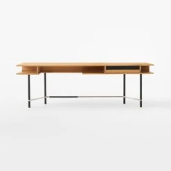 Portofino Cerused White Oak Wood Desk -Home Furnishing Store PortofinoCerusedOakDeskSOSSF22