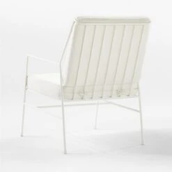 Pavilion Ivory Metal Outdoor Lounge Chair With Ivory Cushion Model 6471 12 Pavilion Ivory Metal Outdoor Lounge Chair With Ivory Cushion Model 6471 -Home Furnishing Store PvlnIvLngChrWIvChM64713QBSSS22