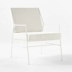 Pavilion Ivory Metal Outdoor Lounge Chair With Ivory Cushion Model 6471 10 Pavilion Ivory Metal Outdoor Lounge Chair With Ivory Cushion Model 6471 -Home Furnishing Store PvlnIvLngChrWIvChM64713QSSS22