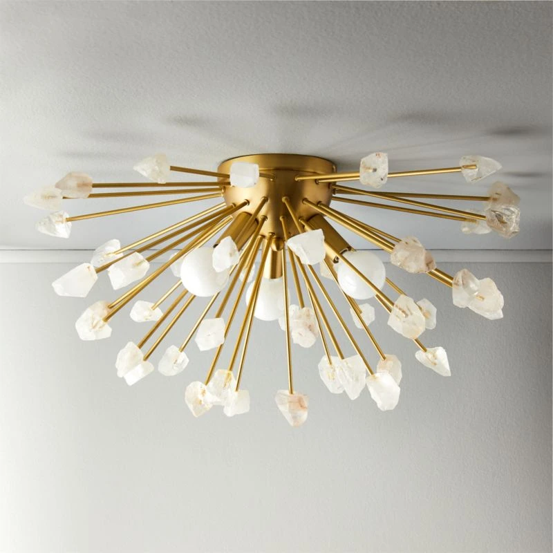 Quartz Stone Flush Mount 3 Quartz Stone Flush Mount