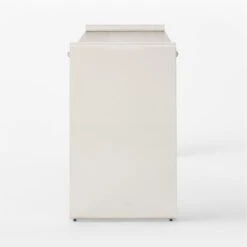 Raggio Stainless Steel Desk With White Wood Top -Home Furnishing Store RaggioPolishedSSDeskSDSSF22