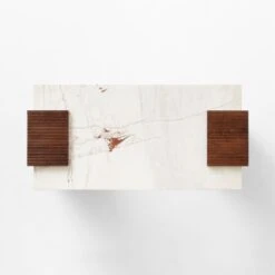 Reach White Marble-Top Desk -Home Furnishing Store ReachMarbleNAshDeskAV2SSS23