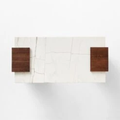 Reach White Marble-Top Desk -Home Furnishing Store ReachMarbleNAshDeskTOPSSS23