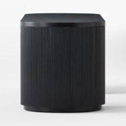 Reid Oval Black Wood Storage Desk -Home Furnishing Store ReidEbonizedDeskSDSSS23