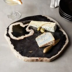 Ring Petrified Wood Serving Board -Home Furnishing Store RingPetrifiedWoodSrvngBrdROS18