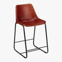 Roadhouse Saddle Leather Counter Stool -Home Furnishing Store RoadhsLthr24inCntrStl3QF14