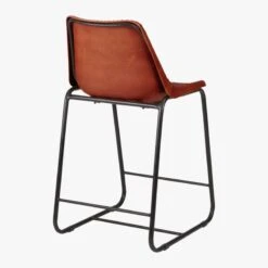 Roadhouse Saddle Leather Counter Stool -Home Furnishing Store RoadhsLthr24inCntrStlAVF14