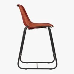 Roadhouse Saddle Leather Counter Stool -Home Furnishing Store RoadhsLthr24inCntrStlSdF14