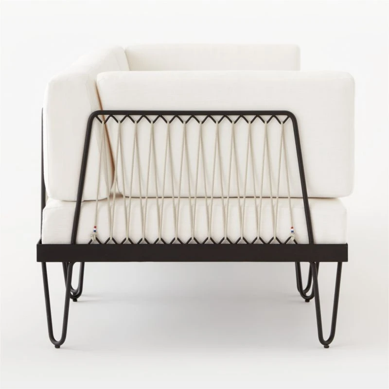 Rossi 3-Piece Outdoor Sectional Sofa With Metal Frame 7 Rossi 3-Piece Outdoor Sectional Sofa With Metal Frame - Image 5