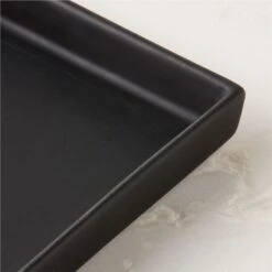 Rubber Coated Black Vanity Tray 9 Rubber Coated Black Vanity Tray -Home Furnishing Store RubberBlkCtdVanityTrayAVSHS23