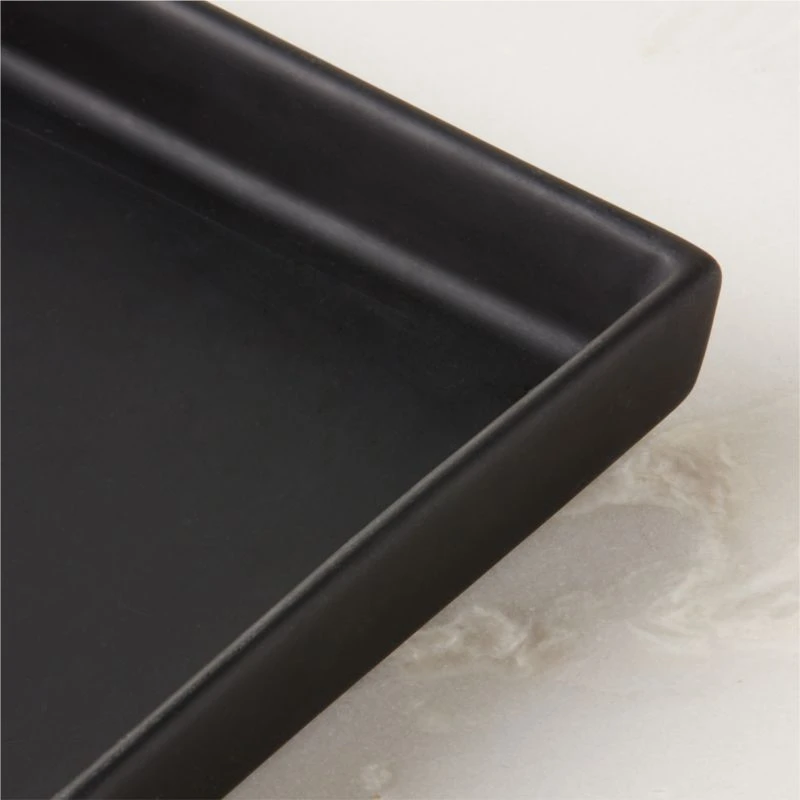 Rubber Coated Black Vanity Tray 6 Rubber Coated Black Vanity Tray - Image 4