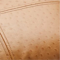 Rue Tan Leather Throw Pillow With Down-Alternative Insert 18"x12" -Home Furnishing Store RueLthrTanPillow18X12inAV2SSF21