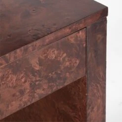 Runway 2-Drawer Burl Wood Desk -Home Furnishing Store RunwayBurlwoodDeskAVSSF21
