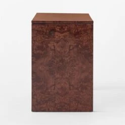 Runway 2-Drawer Burl Wood Desk -Home Furnishing Store RunwayBurlwoodDeskSDSSF21