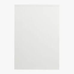 Runway 2-Drawer White Lacquered Wood Desk -Home Furnishing Store RunwayDeskSideF15