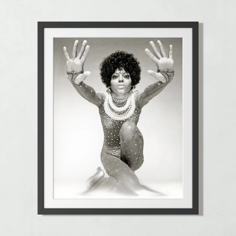 'Diana Ross Reaching Out' Photographic Print In Black Frame 21.5"x17.5" 4 'Diana Ross Reaching Out' Photographic Print In Black Frame 21.5"x17.5" - Image 2