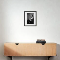 'Elvis Presley In Dayton' Photographic Print In Black Frame 17.5"x21.5" -Home Furnishing Store SEElvisPresleyBk17p5x21p5S22 3D