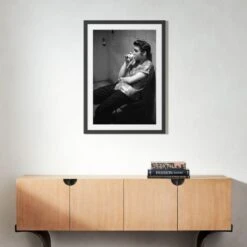 'Elvis Presley In Dayton' Photographic Print In Black Frame 17.5"x21.5" -Home Furnishing Store SEElvisPresleyBk39p5x28p5S22 3D