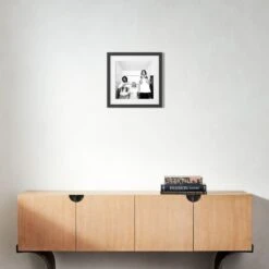 'Nirvana In LA, 1991' Photographic Print In Black Frame 17.5" -Home Furnishing Store SENirvanaLABlk17p5x17p5S22 3D