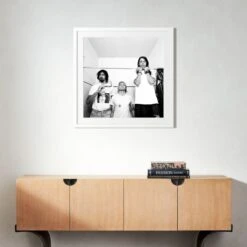 'Nirvana In LA, 1991' Photographic Print In Black Frame 17.5" -Home Furnishing Store SENirvanaLAWht35x35S22 3D