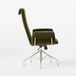 Saviti Olive Velvet Office Chair -Home Furnishing Store SavitiOliveVlvtOffcChairSDSSF22