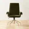 Saviti Olive Velvet Office Chair -Home Furnishing Store SavitiOliveVlvtOffcChairSHF22