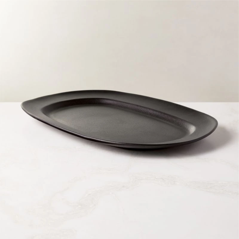 Sculpt Terracotta Large Black Platter 3 Sculpt Terracotta Large Black Platter