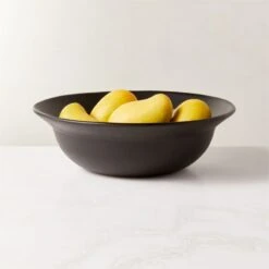 Sculpt Black Terracotta Serving Bowl -Home Furnishing Store SculptBlkTrrcttServingBowlROF22