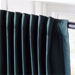 Seda Green Dupioni Silk Window Curtain Panel 48"x84" -Home Furnishing Store SedaSilkDpnGreenPnl96inAV3SHF21