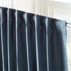 Seda Deep Blue Dupioni Silk Window Curtain Panel 48"x84" -Home Furnishing Store SedaSlkDpBlueCrtnPnl96inAV2SHF22