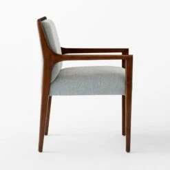 Segur Light Blue Upholstered Dining Armchair -Home Furnishing Store SegurBclArmchairWalnutSDSSS23