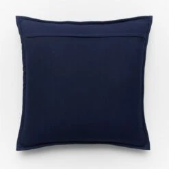 Sequence Navy Throw Pillow With Down-Alternative Insert 20" -Home Furnishing Store SequenceNvyPillow20x20inAVSSF21