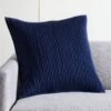 Sequence Navy Throw Pillow With Down-Alternative Insert 20" -Home Furnishing Store SequenceNvyPillow20x20inSHF21