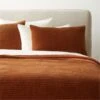 Shadow Copper Velvet Quilt And Shams -Home Furnishing Store ShadowVlvtCpprFQQuiltSHS22