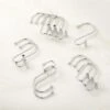 Chrome Shower Rings Set Of 12 -Home Furnishing Store ShowerRingsSet12ChromeSHF22
