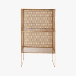 Sift Gold Metal Side Table -Home Furnishing Store SiftGold2StoryTowerAVS17