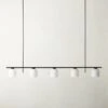 Silo 5-Bulb Matte Black Pendant Light