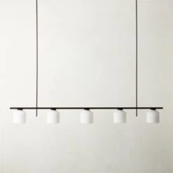 Silo 5-Bulb Matte Black Pendant Light