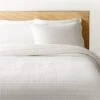 Siza Organic Cotton Warm White Quilt And Pillow Shams -Home Furnishing Store SizaOrgCttnWhtFQQuiltSHF23