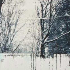 'Snow On Trees III' Mixed Medium Reproduction By Koen Lybaert 22''x18'' -Home Furnishing Store SnowOnTreesIII22x18inAVSHF22
