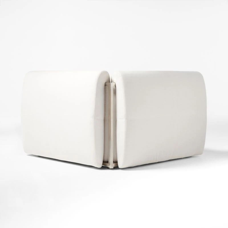 Sonya Outdoor Corner Chair With Neutral Sunbrella® Cushions 7 Sonya Outdoor Corner Chair With Neutral Sunbrella® Cushions - Image 5