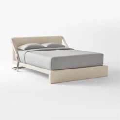 Sojourn Ogo Ivory Boucle Queen Bed -Home Furnishing Store SoujournOgoNatQBed3QSSF21