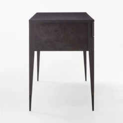 Spillo 2-Drawer Black Burl Wood Desk -Home Furnishing Store SpilloBurlWoodDeskSDSSF22