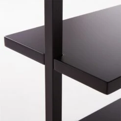 Stairway Wide Black Metal Wall Mount Bookshelf 96'' -Home Furnishing Store Stairway96inWdShelvesBlkAVSSF21