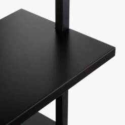 Stairway Black Wall-Mounted Bookcase - 72.5" Height -Home Furnishing Store StairwayShortBookshelfBlkAVS18