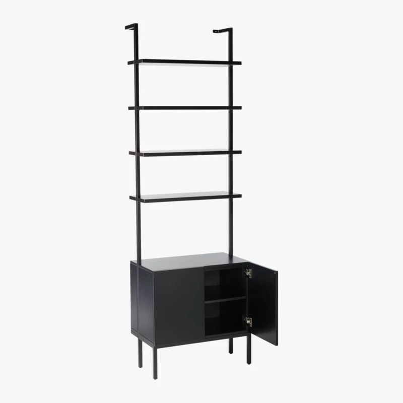 Stairway Black Cabinet - 96" Height 7 Stairway Black Cabinet - 96" Height - Image 5